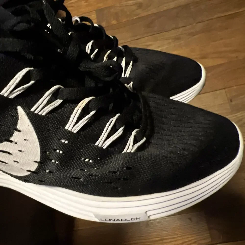 Nike Lunartempo Black/White Women Size 11.5/Men 10 run.marathon.train.lunarlon